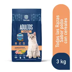 TOTTUS - Alimento Seco Gatos Adultos Pollo y Cereales 3 kg