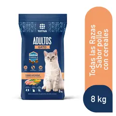 TOTTUS - Alimento Seco Gatos Adultos Pollo y Cereales 8 kg