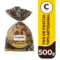 CASTAÑO - Pan de Pascua Tipo Artesanal Castaño 500 g