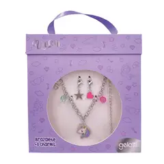 GELATTI - BRAZALETE UNICORNIO C/3 CHARMS GELATTI