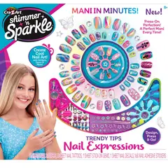 CRAZY ART - SHIMMERN SPARKLE SET DE UNAS PRESS ON