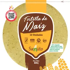 SANIITO - Tortillas de Maíz 10 Un 200 g