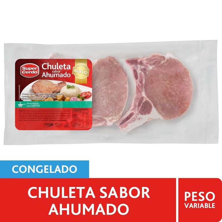 Chuleta de Centro Ahumada Super Cerdo al Vacío - Tottus - $7.691
