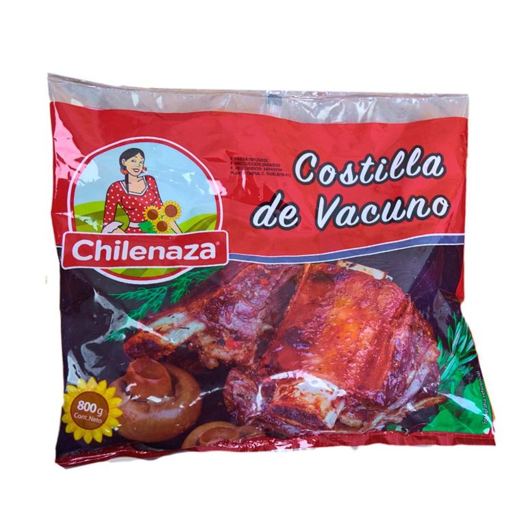 Costilla de Vacuno Trozada Chilenaza 800 g - Tottus - $6.990