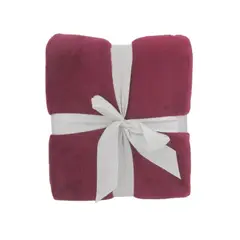CASA JOVEN - Manta Solida Coral Berry 130X160 Cm