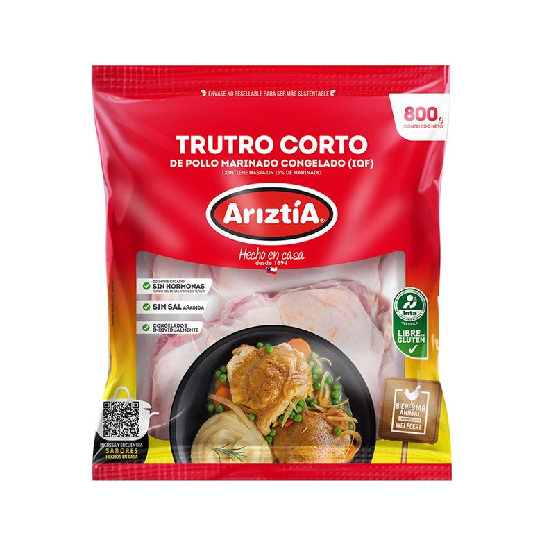 Truto Corto de Pollo Congelado Ariztia 800 g - Tottus - $3.990
