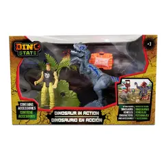 DINO STATE - Set Dinosaurio en Acción Velocirraptor