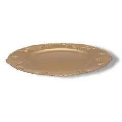 CASA JOVEN - PORTAPLATO BORDE FLORES DORADO