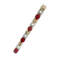 CASA JOVEN - SET 12 ESF PLAT MAT RJ GLITTER CHAMP DISC 6CM