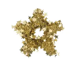 CASA JOVEN - CORONA ESTRELLA TINSEL DORADA 32 CM