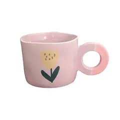 CASA JOVEN - Mug Flor Lila 285 Ml Hello Spring