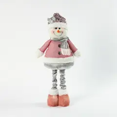 CASA JOVEN - MUNECO DE NIEVE EXTENSIBLE PASTEL 60 CM