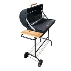 CASA JOVEN - PARRILLA MEDIO TAMBOR CON TAPA 68X34 CM