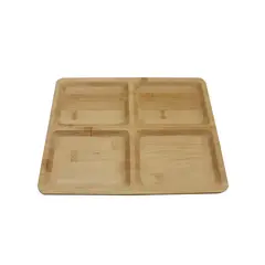 CASA JOVEN - BANDEJA APERITIVO 4 DIVISIONES BAMBU 30 CM