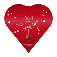 LINDT - Bombones de Chocolate con Leche Estuche Corazón Lindt 87.5 g