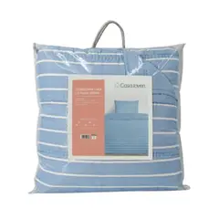 CASA JOVEN - Cubrecama Lara 1.5 Plaza Denim