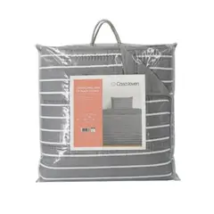 CASA JOVEN - Cubrecama Lara 1.5 Plaza Plomo