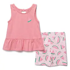 REDWOOD - Conjunto Polera Vuelos Leggings Bebe