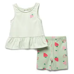 REDWOOD - Conjunto Polera Vuelos Leggings Bebe