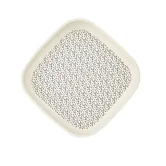 DECOGREEN - PLATO BIOBAMBOO CUADRADO PUNTOS 18X18 CM