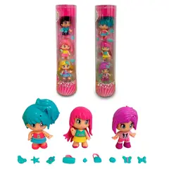 PINYPON - Pack 3 Muñecas en Tubo (Surtido)