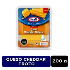 KRAFT - Queso Cheddar Trozo Kraft 200 g