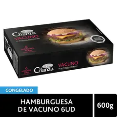 LA CRIANZA - Hamburguesa de Vacuno Congelada La Crianza 6 x 100 g