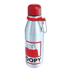 SNOOPY - Botella Metálica Con Hook Snoopy Rojo