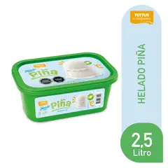 TOTTUS - Helado de Agua Sabor Piña Cassata Tottus 2.5 L