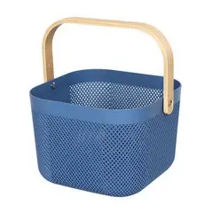 CASA JOVEN - Canasta Asa Madera 26X25 Cm (Surtido)