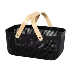 CASA JOVEN - Canasta Asa Madera 25X40 Cm (Surtido)