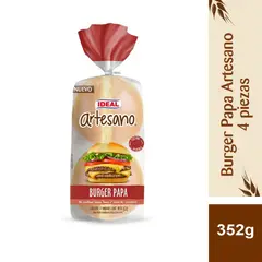 IDEAL - Pan de Hamburguesa Papa Artesano Ideal 4 Un 352 g