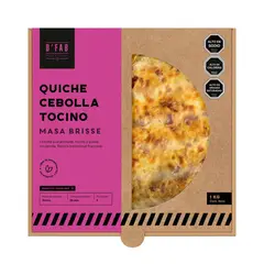 D'FAB - Quiche de Cebolla y Tocino Congelado D'Fab 1 Kg