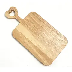 CASA JOVEN - Tabla Bambú Asa Corazón 32X16 Cm Sv