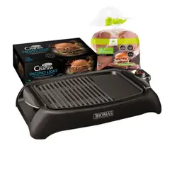 undefined - Combo Parrilla Thomas + Hamburguesa Vac Light La Crianza 10u + Pan Tottus 8u