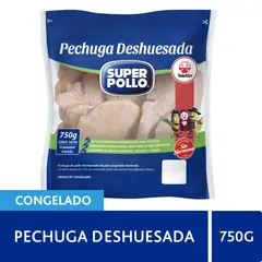 SUPER POLLO - Pechuga de Pollo Deshuesada Congelada Super Pollo 750 g
