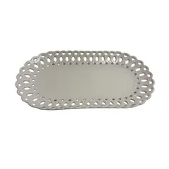 CASA JOVEN - Plato Ovalado Calado 30 Cm Jardín  Ximen