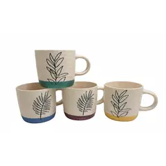 CASA JOVEN - Taza Hojas Color Surtido 350 Ml