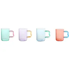CASA JOVEN - Taza Vidrio Colores (Surtido) 370 Ml