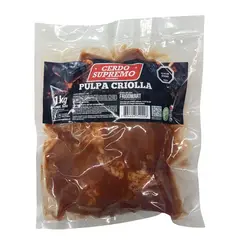 CERDO SUPREMO - Pulpa de Cerdo Criolla Al Vacío Cerdo Supremo 1 Kg