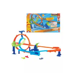 HOT WHEELS - Hot Wheels Pista Acrobacias Lanza Y Choca