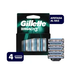 GILLETTE - Repuestos Para Afeitar Mach3