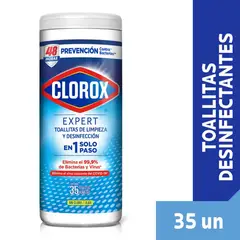 CLOROX - Toallas Húmedas Desinfectantes Expert 35 Un