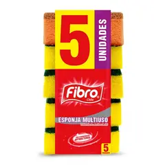 FIBRO - PACK ESPONJAS 5 UNIDADES FIBRO UND