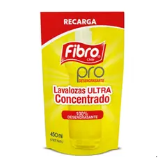 FIBRO - Lavaloza Ultra Concentrado Recarga Doypack Fibro 450 ml