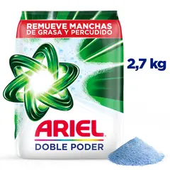 ARIEL - Detergente en Polvo Ariel Doble Poder 2.7 Kg