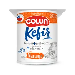 COLUN - Yoghurt Kefir Sabor Naranja Colun 120 g