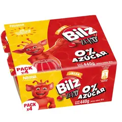 NESTLE - Pack Jalea Bilz Zero Sabor Guinda Nestle 4 x 110 g