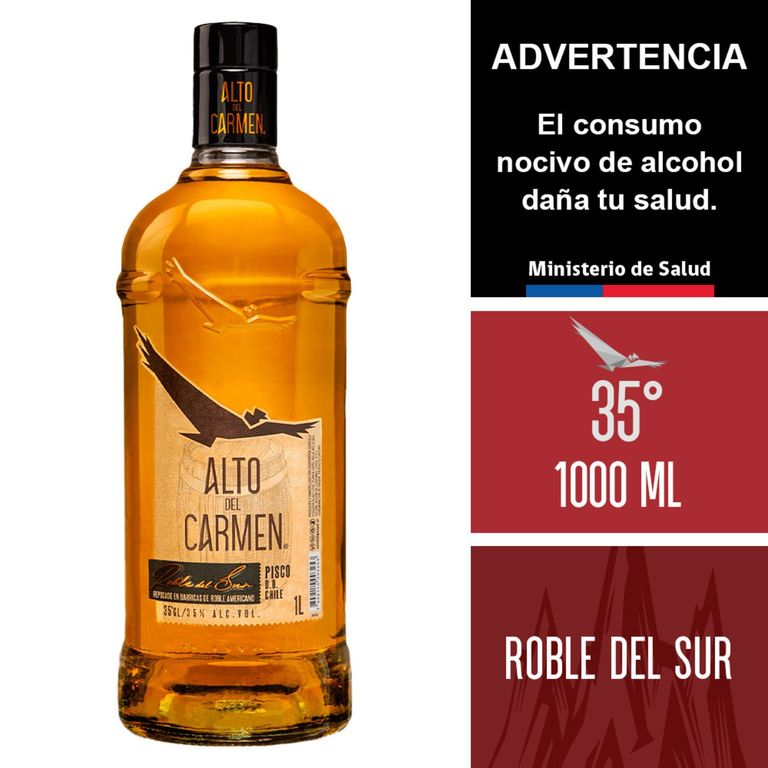 Pisco Alto del Carmen Robles del Sur 35° 1 L