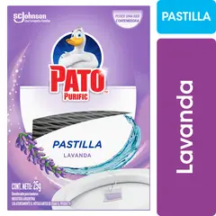 PATO PURIFIC - Pastilla Adhesiva Inodoro Pato Purific Lavanda 24.6 g